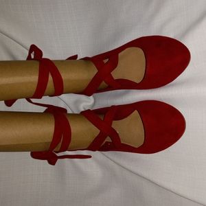 Brash Red TieBack Flats